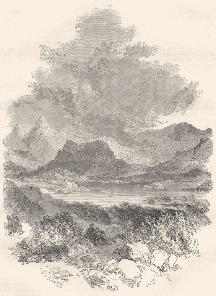 IRELAND. Glengariff 1850 old antique vintage print picture